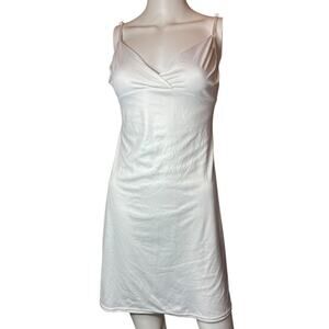 Victorias Secret Womens size small white mini dress sleeveless v neck sexy sleek